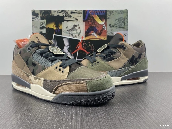 1st Kicks 3 Patchwork Retro DO1830-200 Air Jordan Camo 0712